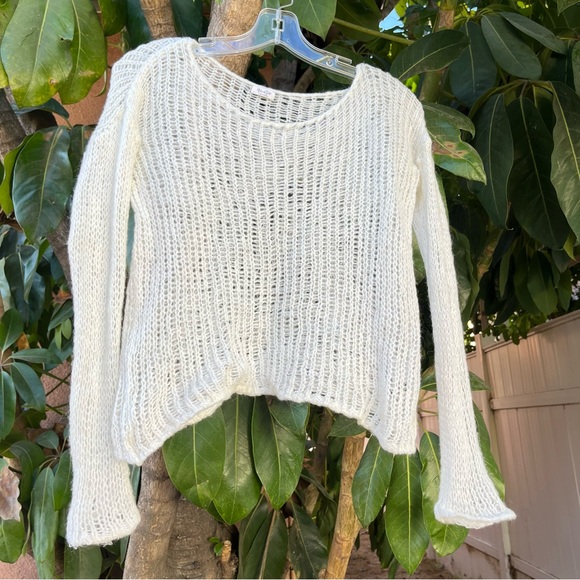 Brandy Melville John Galt Sheer Knit Sweater. - Picture 5 of 12